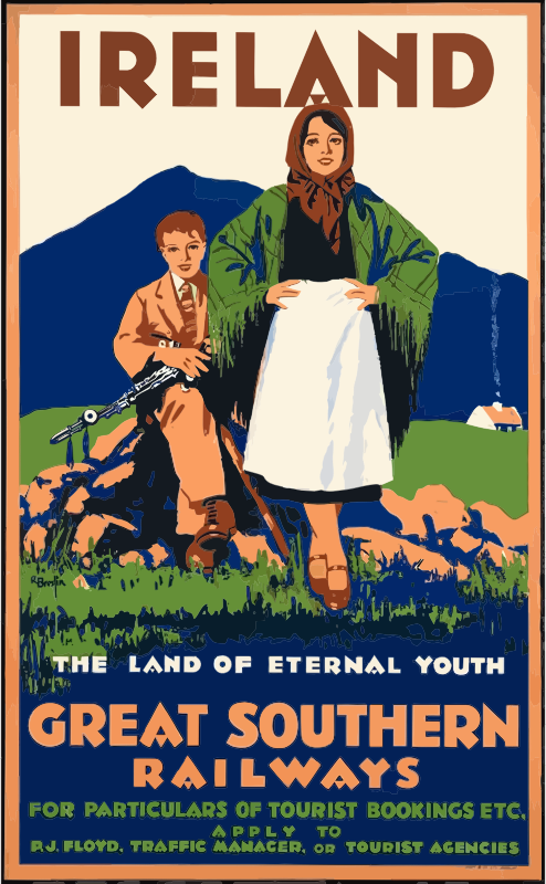 Vintage Travel Poster Ireland