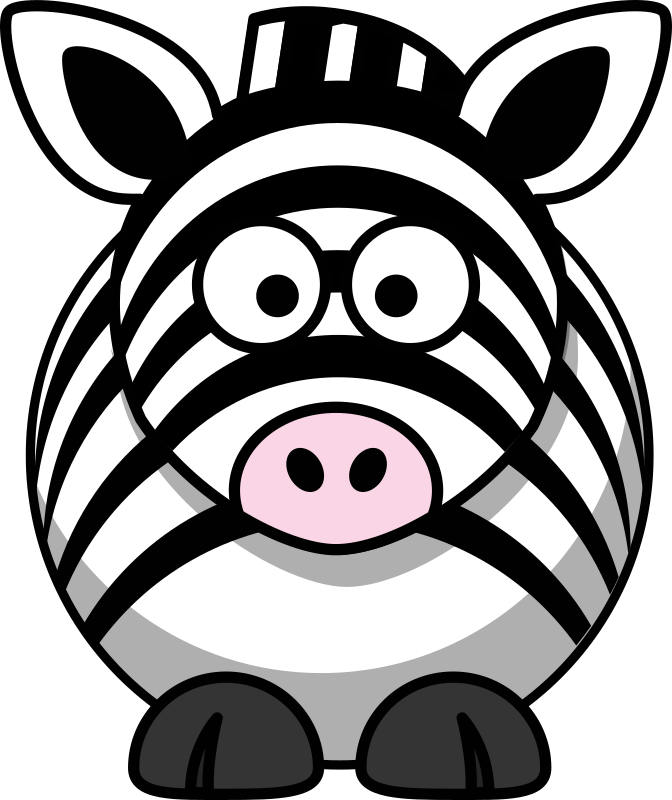 Cartoon zebra