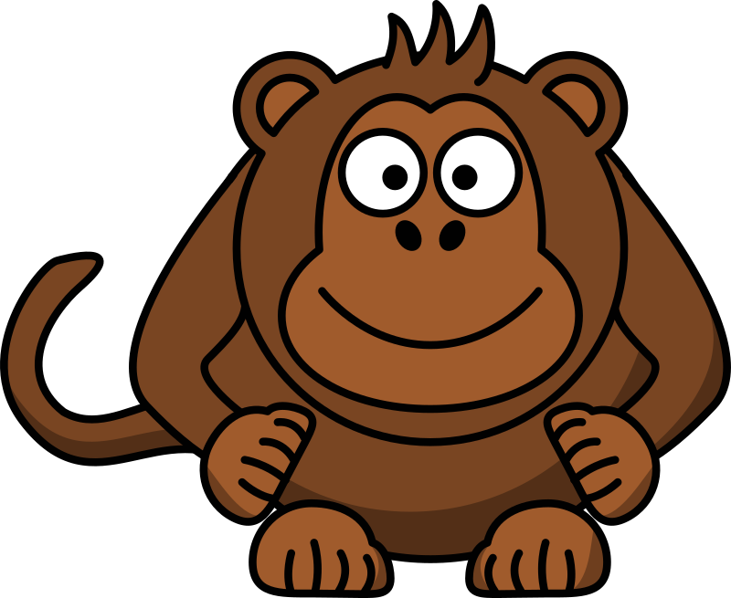 Cartoon monkey