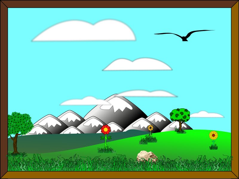 Inkscape Landscape #3 textless
