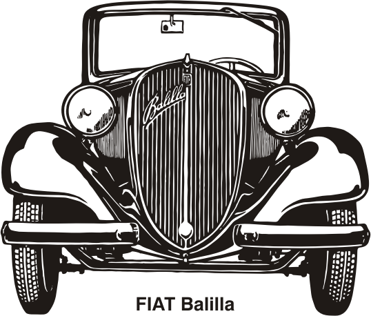 Fiat Balilla, year 1937