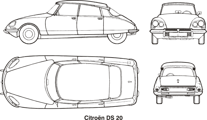 Citroen DS 20, year 1968