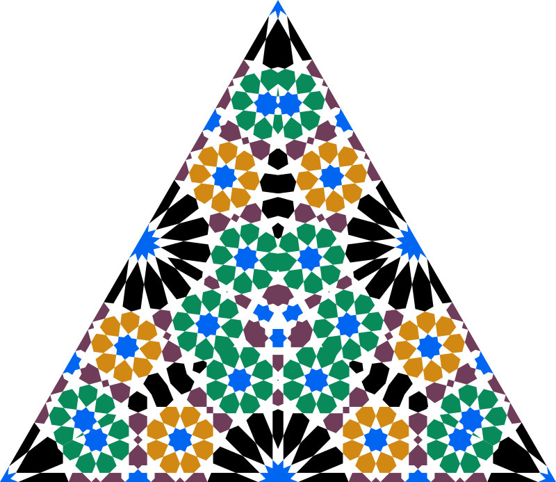 Seamless Alhambra Triangle