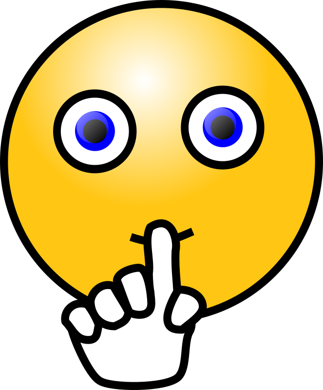 Emoticons: Silence face