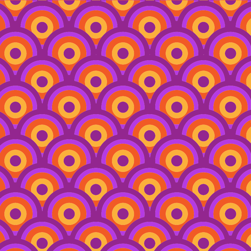 Colorful Retro Circles Background