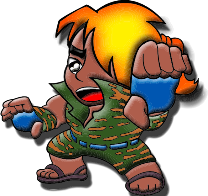 Cartoon Martial Artist