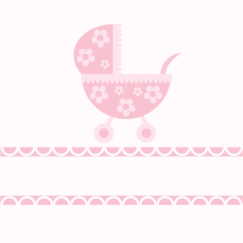 Pink Baby Stroller