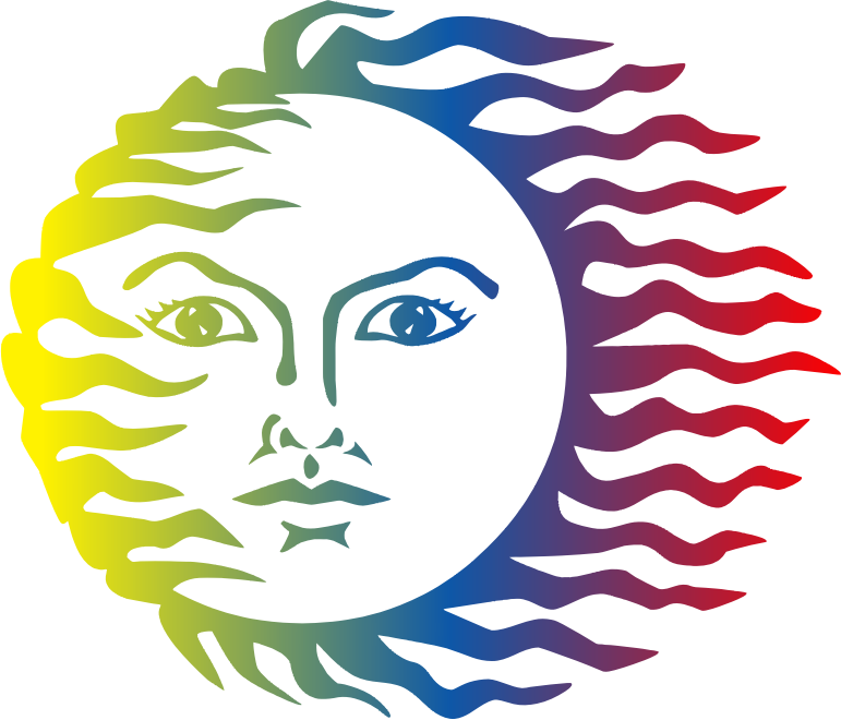 Colorful Sun Face