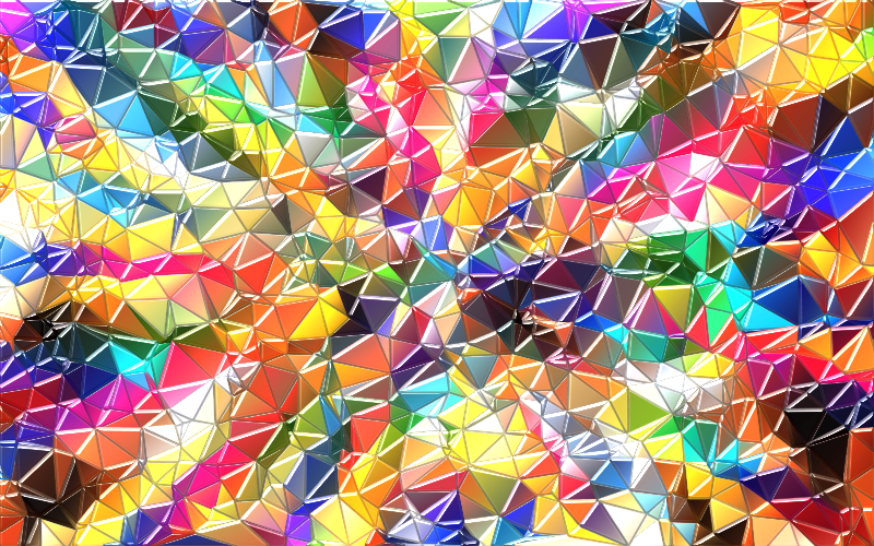 Colorful Low Poly Wallpaper Enhanced