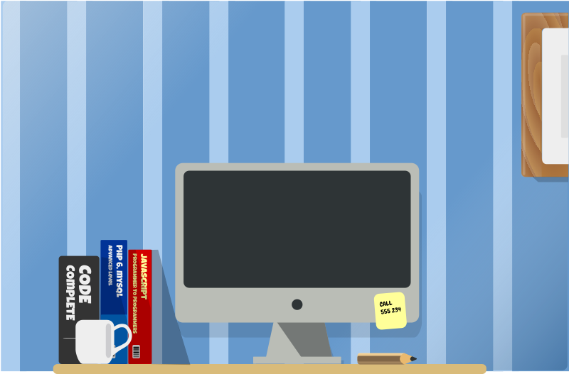 Working at home,