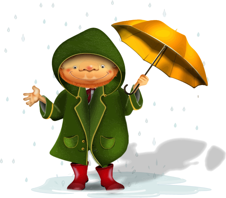 Man In Rain