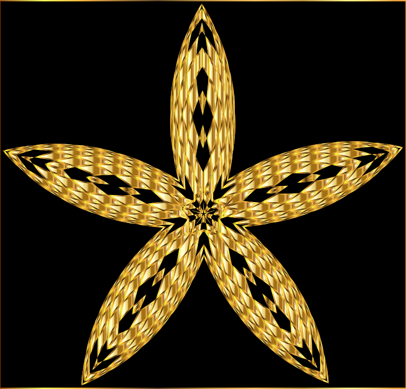 Checkered Flower Shape 4