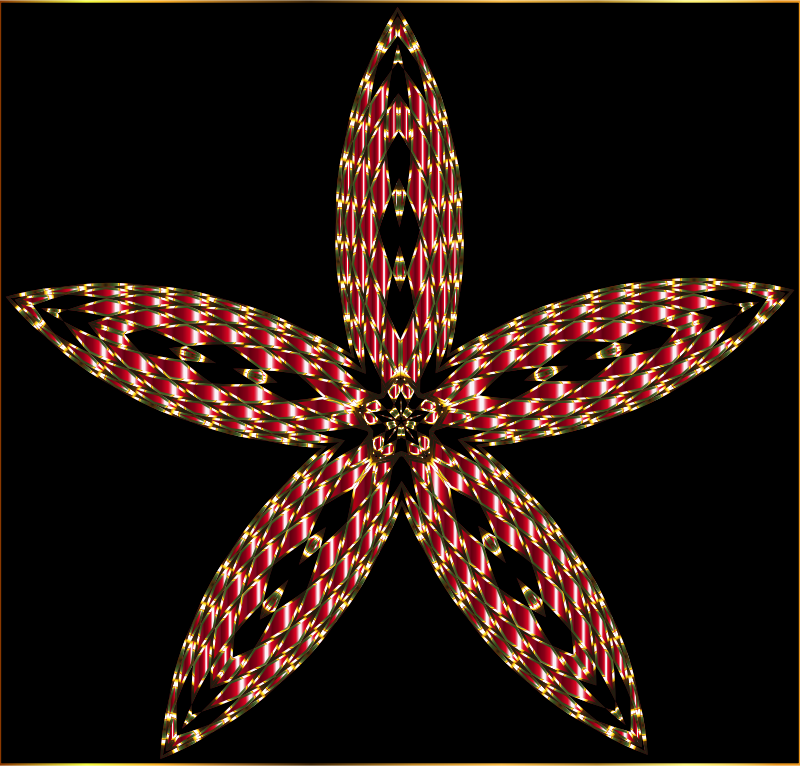 Checkered Flower Shape 7