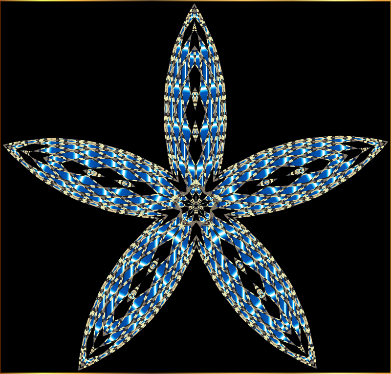 Checkered Flower Shape 9