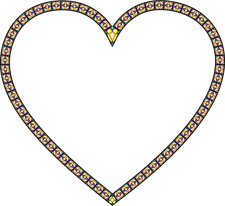 Stained Glass Heart 2