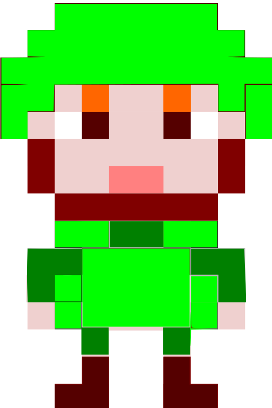Pixel Art Soldier Male Unarmed