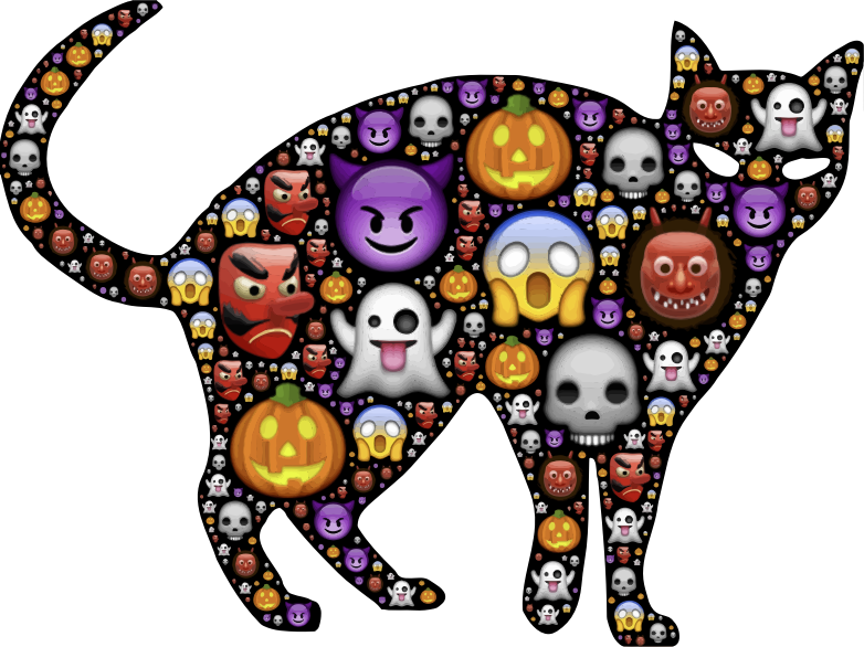 Colorful Halloween Cat