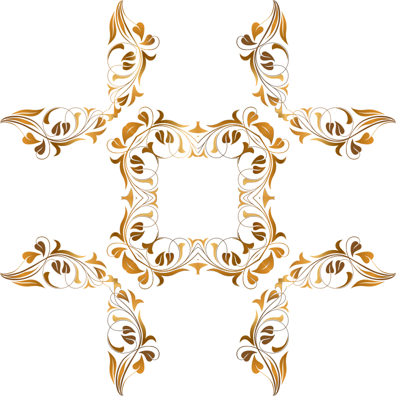 Floral Flourish Frame 9