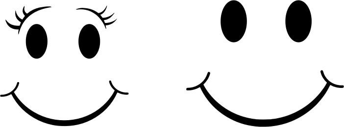 Female And Male Smileys