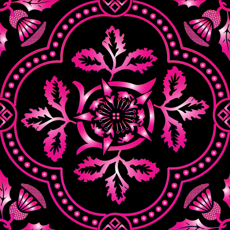 Decorative Floral Design Enhanced 10
