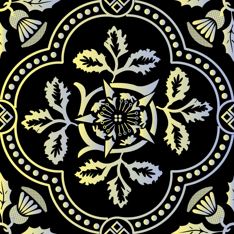 Decorative Floral Design Enhanced 14