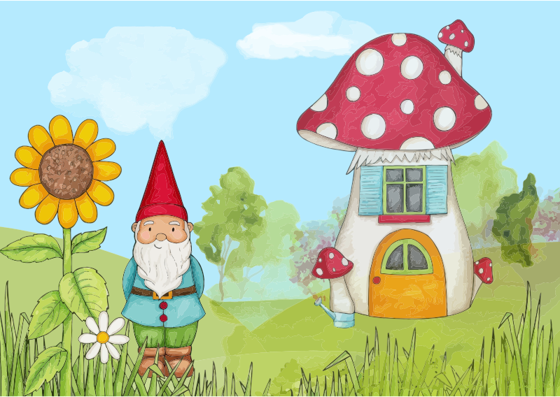 Peaceful Gnome Landscape