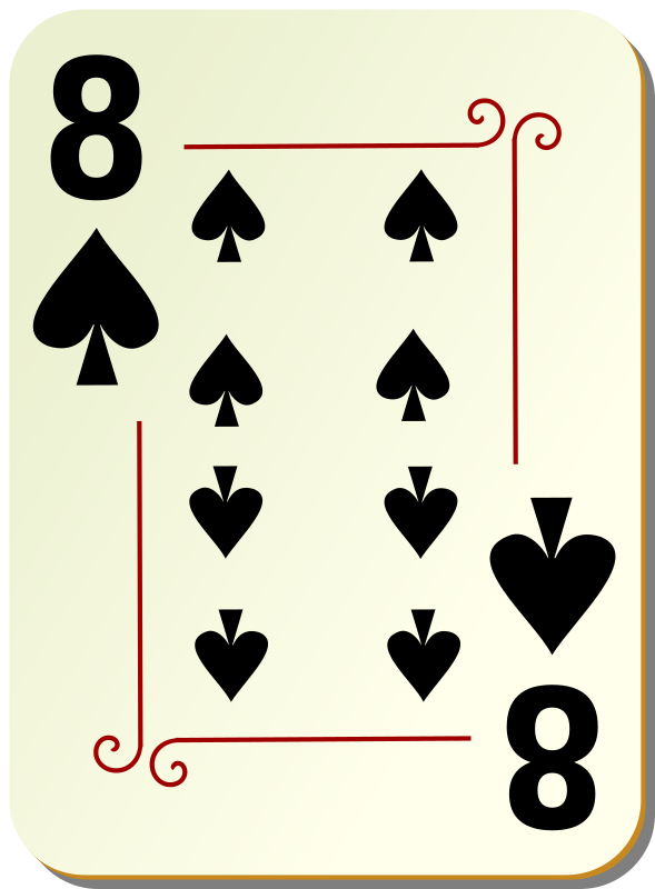 Ornamental deck: 8 of spades