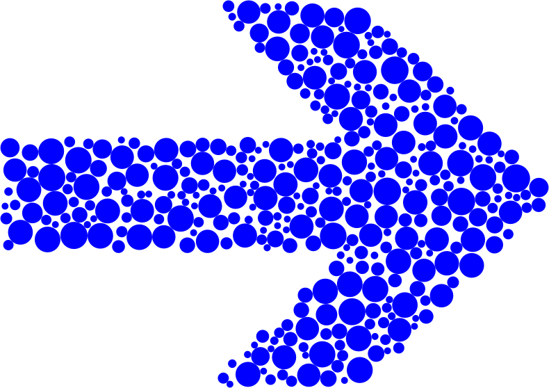 Blue Circles Arrow