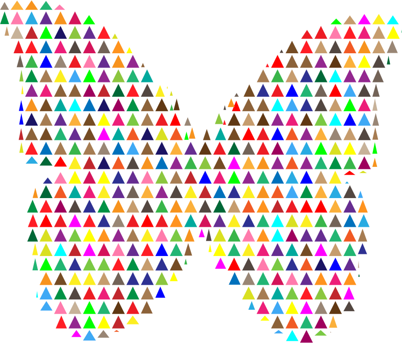 Colorful Triangles Butterfly