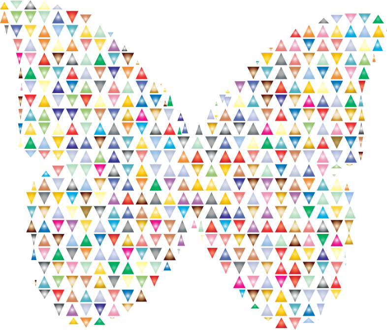Colorful Triangles Butterfly 2