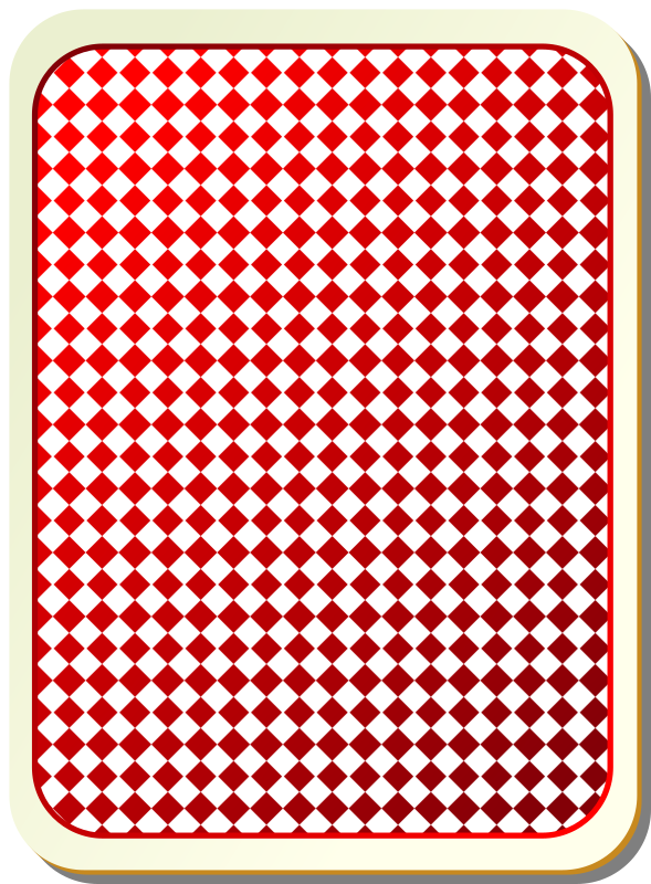 Card backs: grid red