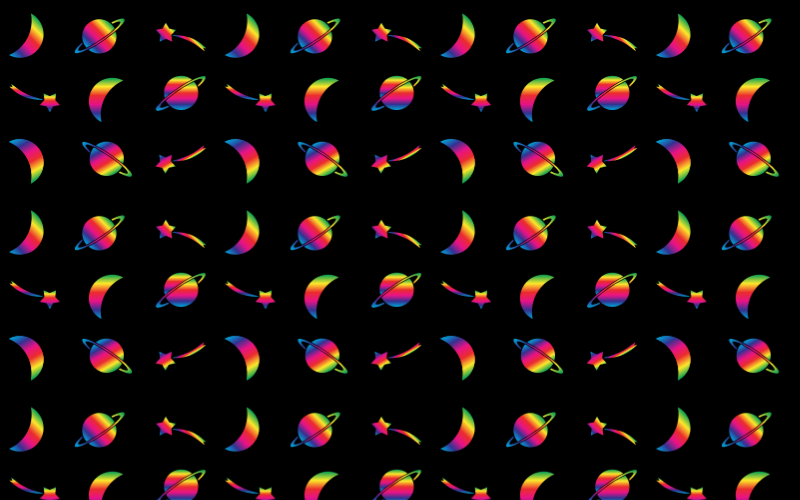 Space Theme Pattern Seamless 2