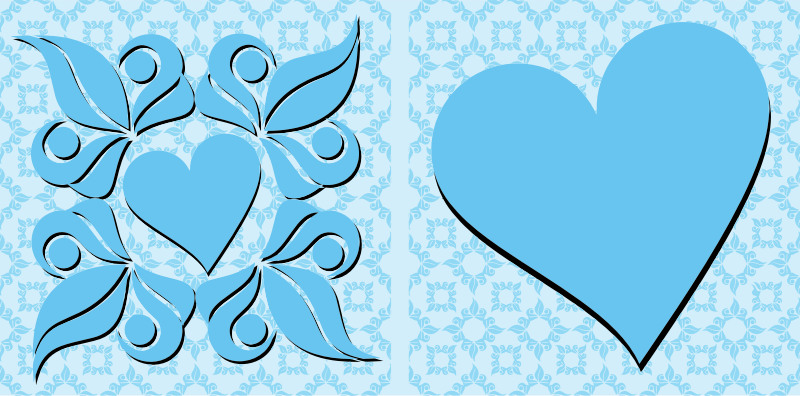 Fancy Heart Design Background