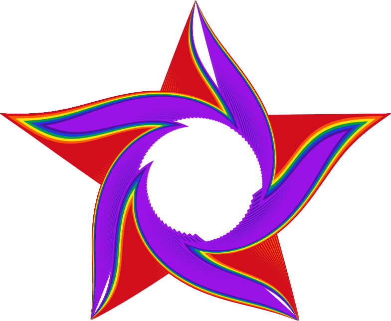 Twisted Rainbow Star