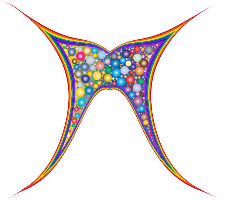 Abstract Rainbow Butterfly
