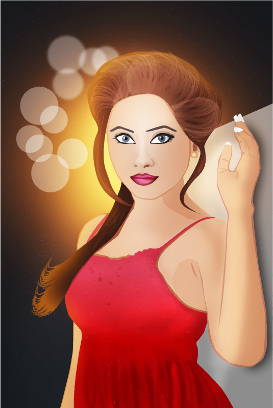 Glamorous Woman's Portrait