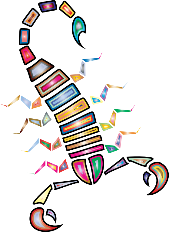 Colorful Abstract Tribal Scorpion