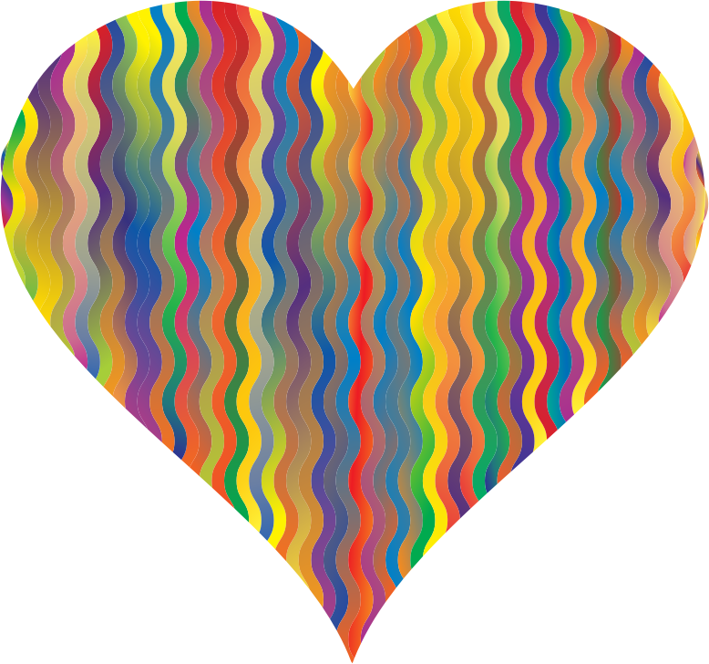 Colorful Wavy Heart 4