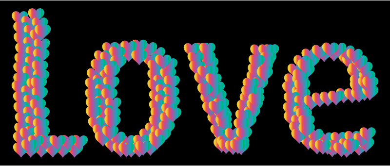 Love Heart Typography Redux 6