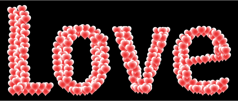 Love Heart Typography Redux 10