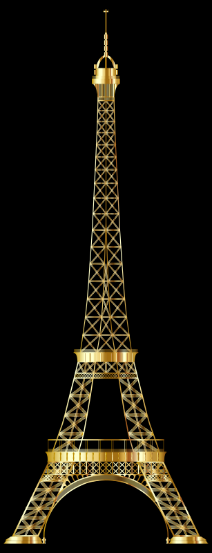 Eiffel Tower Gold