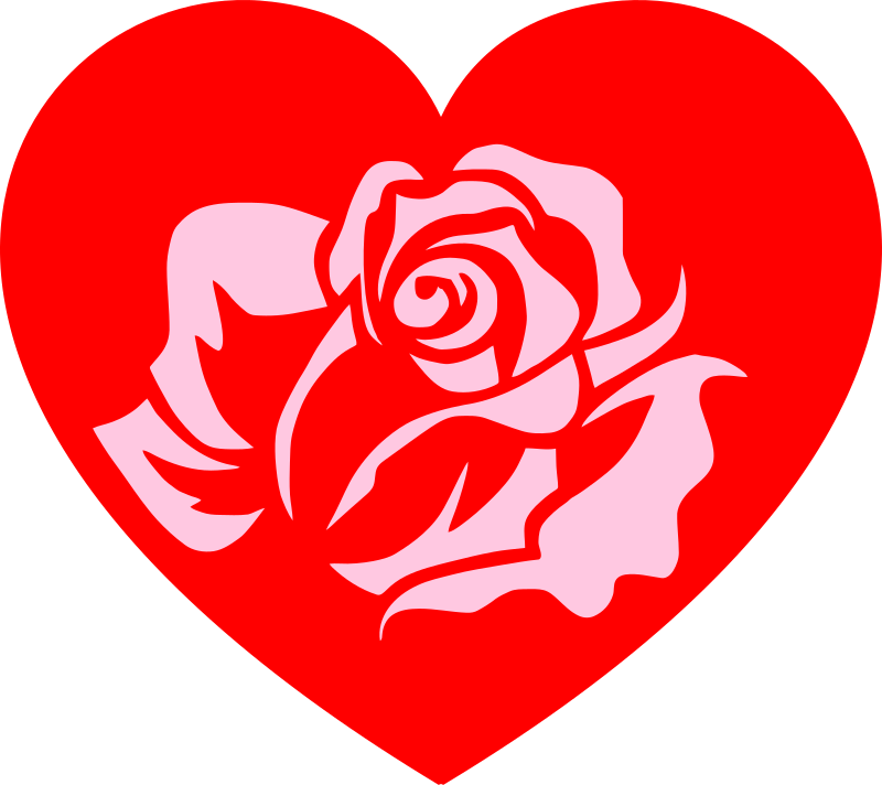 Heart Rose Pink