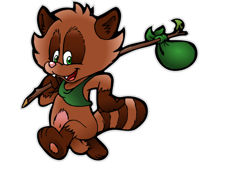 Happy Tanuki 2 (without background)
