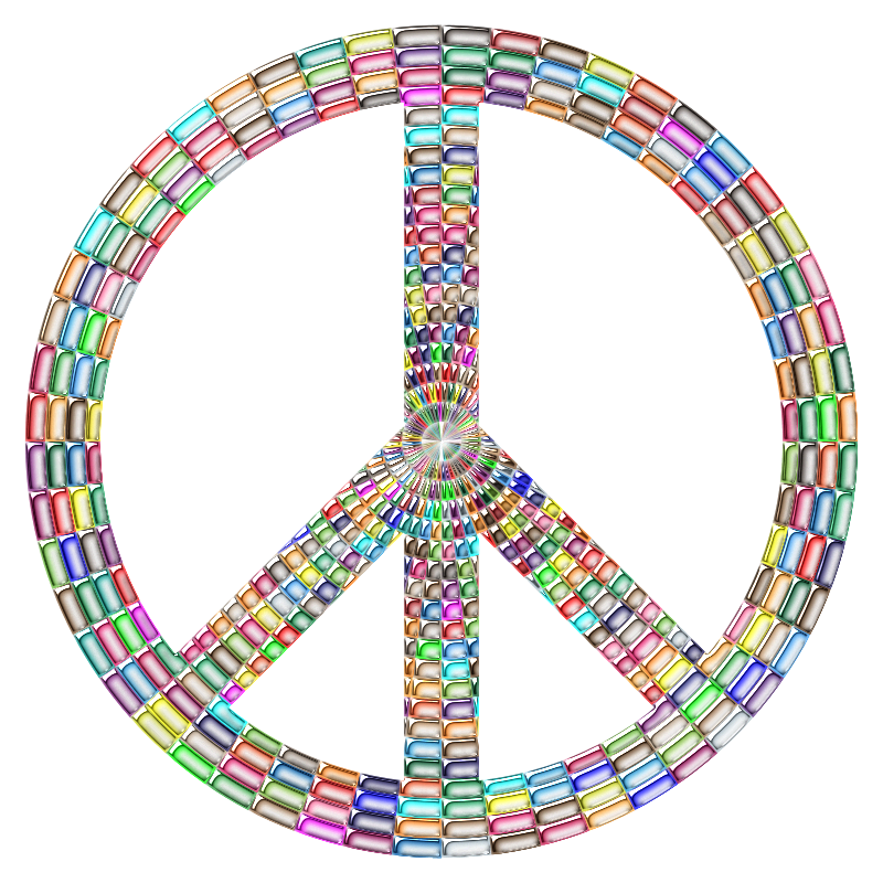 Prismatic Peace Sign Enhanced