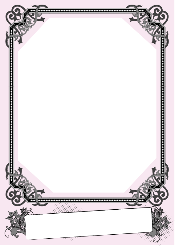 Floral Flourish Frame