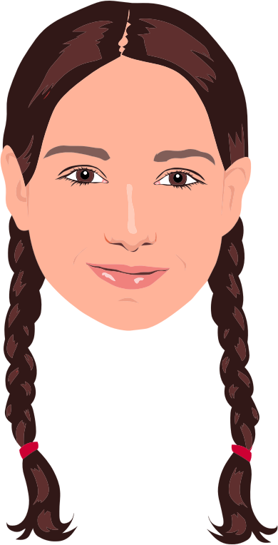 Braided Hair Girl Portrait