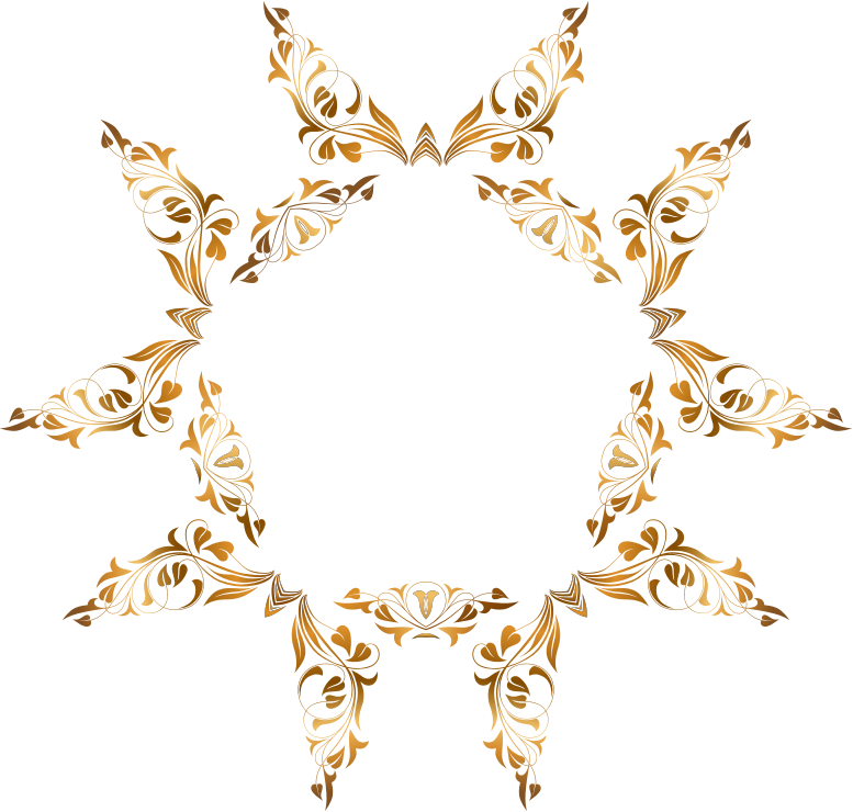 Floral Flourish Frame 34