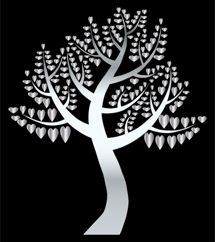 Simple Hearts Tree 13
