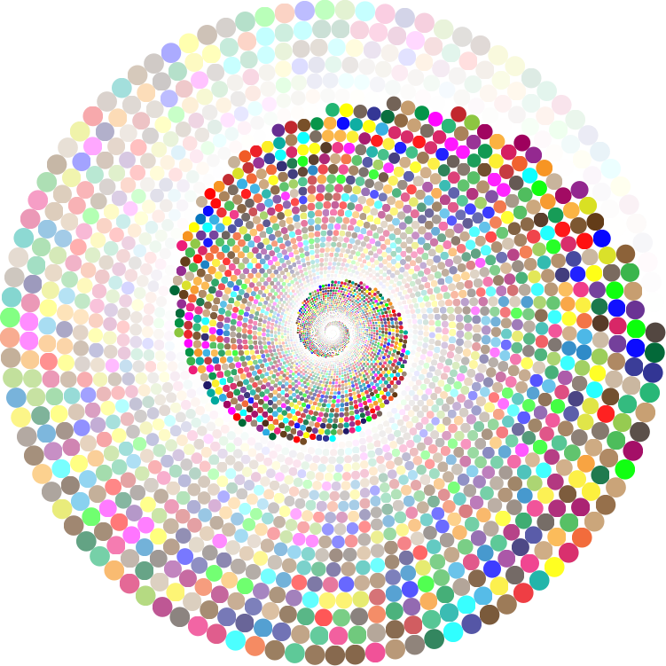 Colorful Swirling Circles Vortex 2
