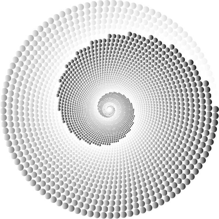 Colorful Swirling Circles Vortex 6 No Background